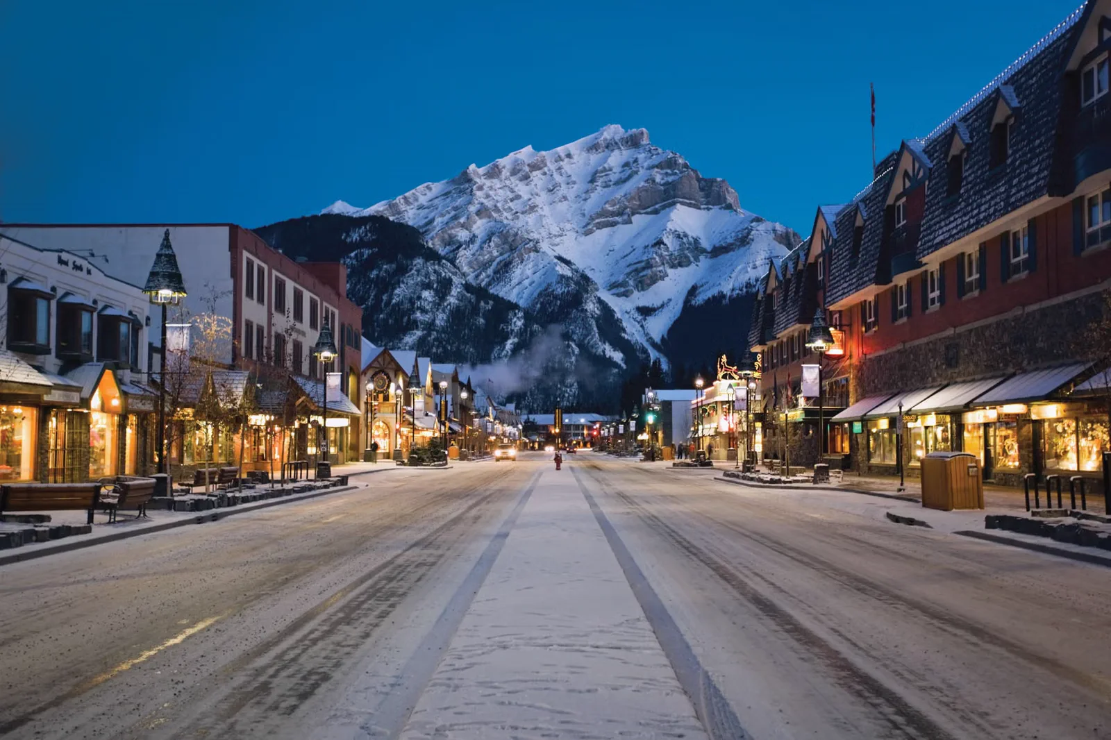 Banff mountain town